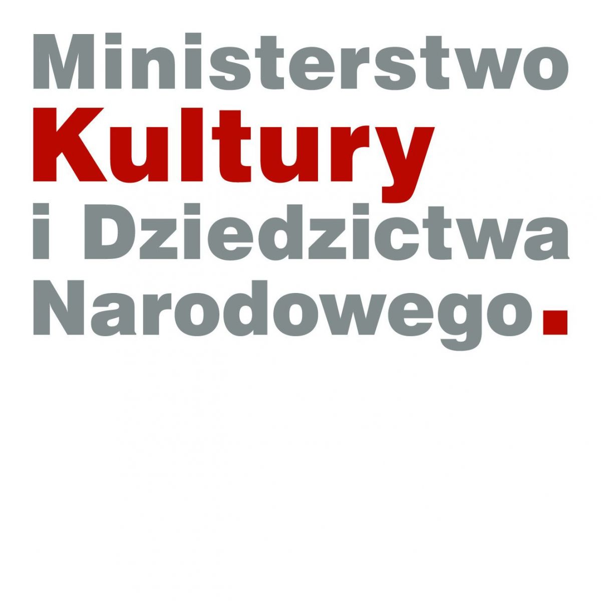 Logo "Ministerstwo Kultury i Dziedzictwa Narodowego